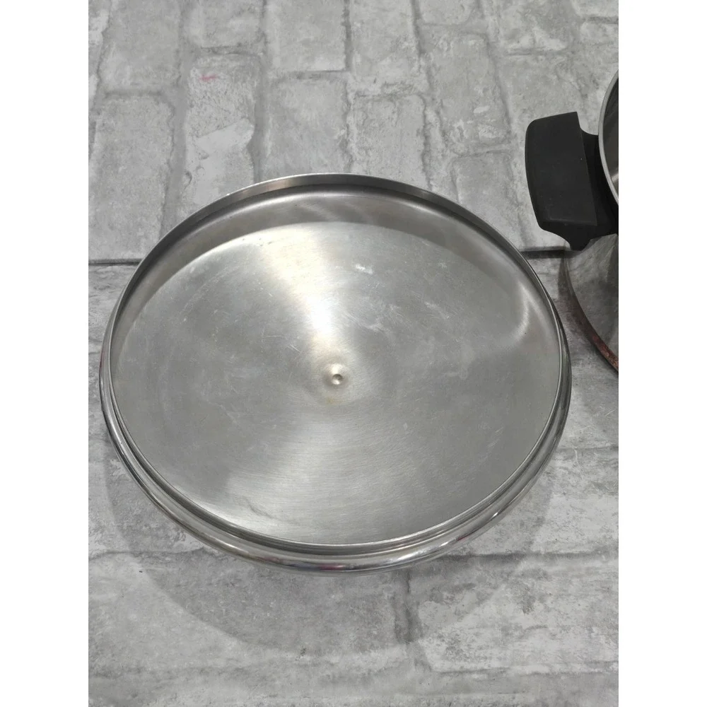 VTG 4 Piece 1960s Revere‎ Ware 1801 Copper Bottom 6QT & 4 1/2QT Stock Pot w/lids